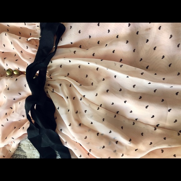 ASOS CHIFFON HEART TEA DRESS SIZE SMALL - Picture 4 of 8
